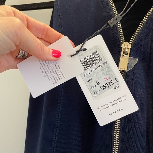 NWT Dark blue Reiss dress size XS - Picture 5 of 5